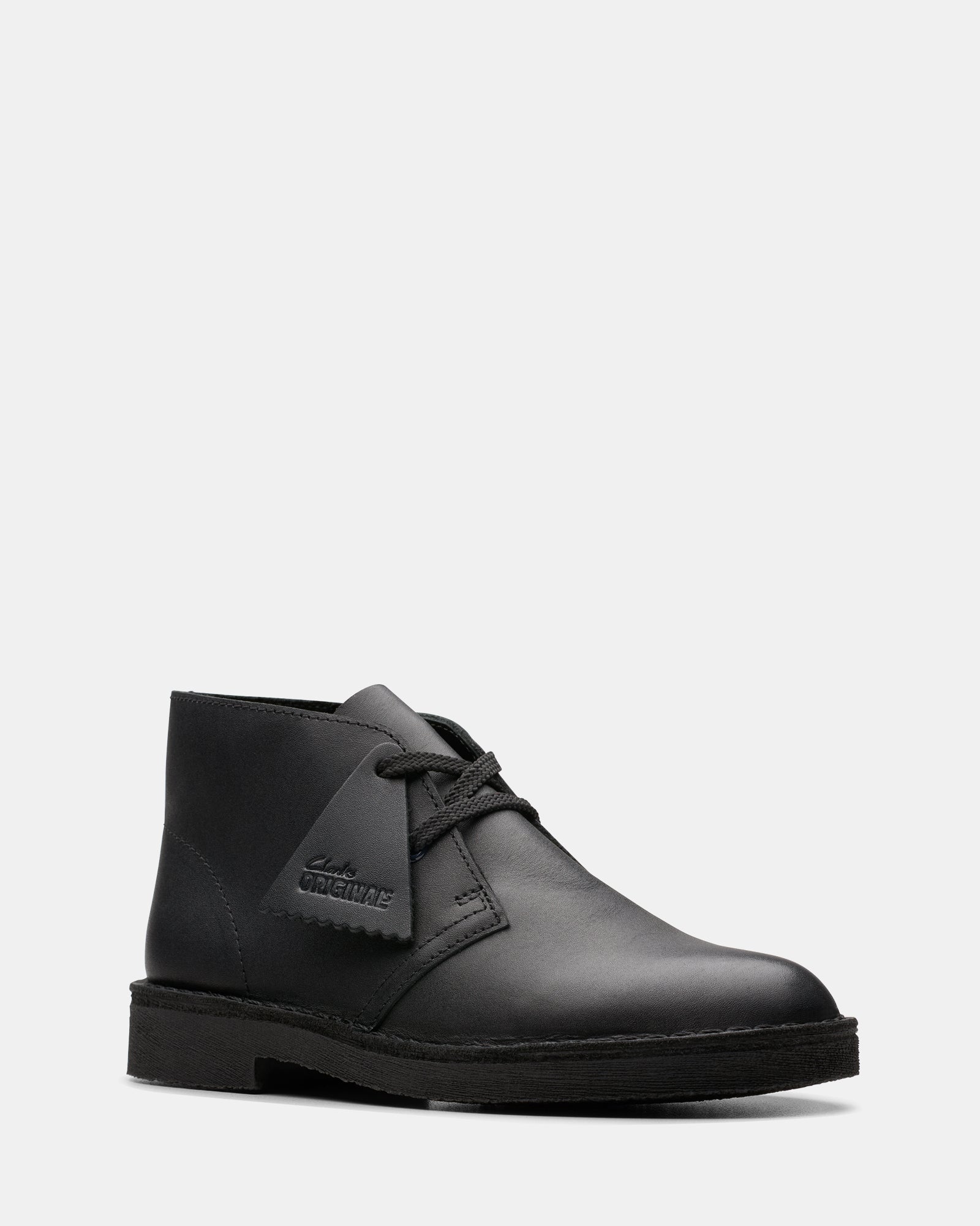 DESERT BOOT OLDER KIDS Black Leather - Image 7