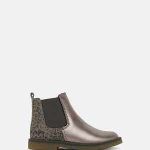 Chelsea II Junior Pewter Metallic Leather