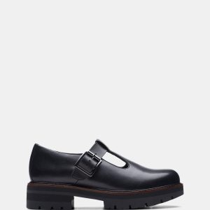 Orianna Bar Black Leather