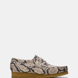 WALLABEE LOAFER (M) Grey Snake Lea
