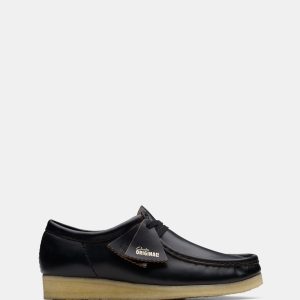 Wallabee (m) Blk Smooth Lea