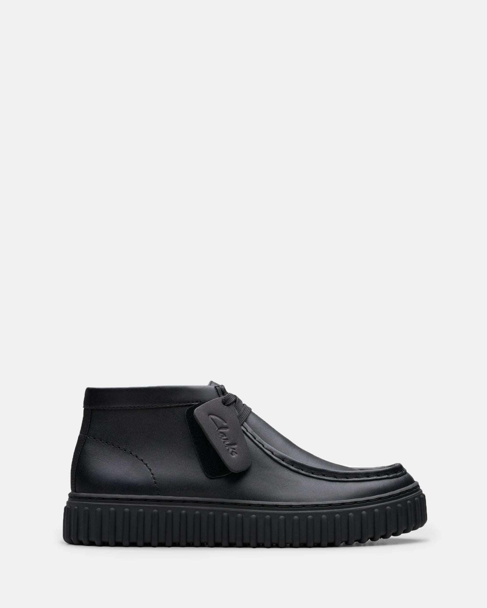 Tor Hill Older Kids Black Leather