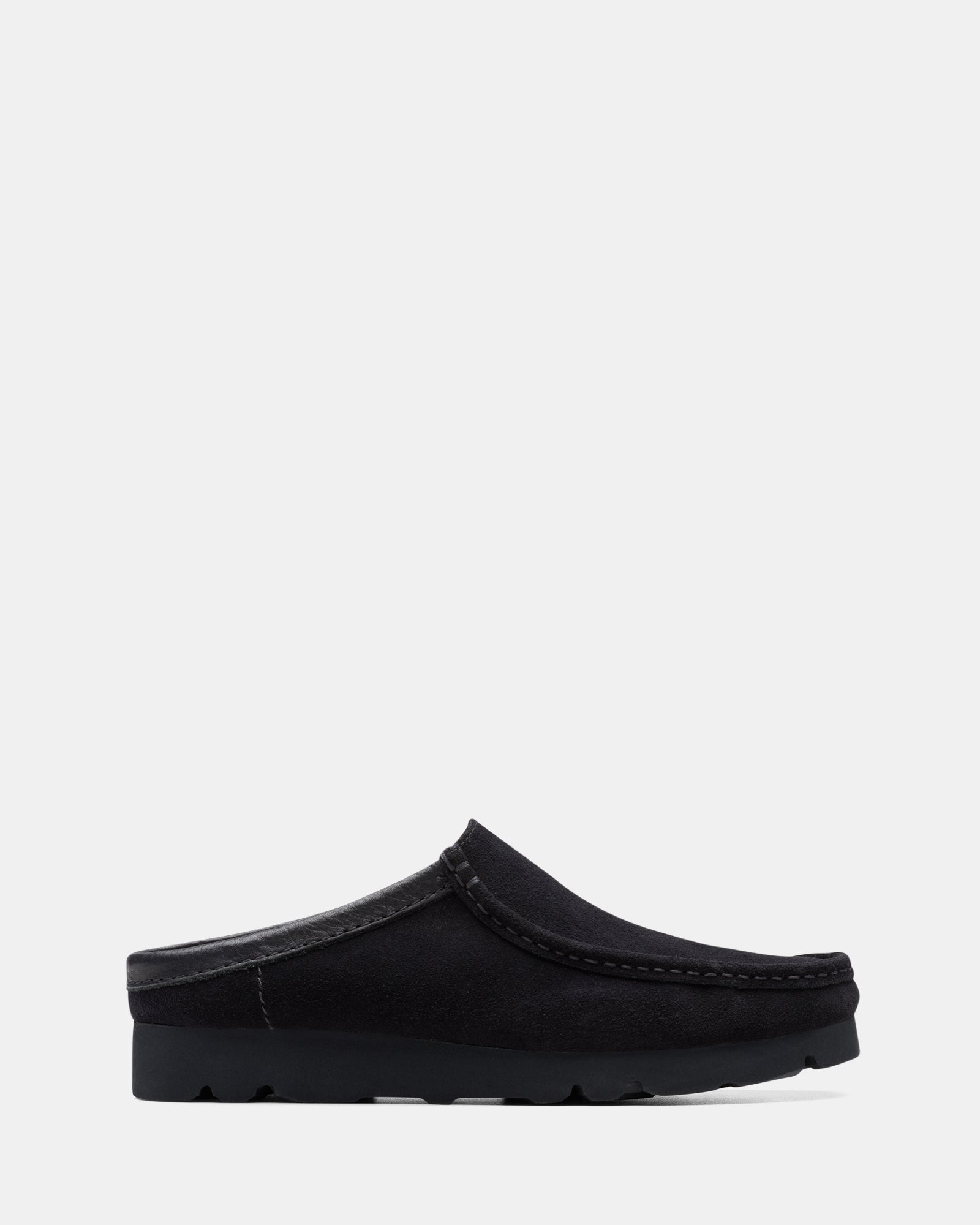Wallabee Slip Black Suede