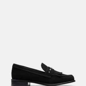 Hana Loafer Black Suede