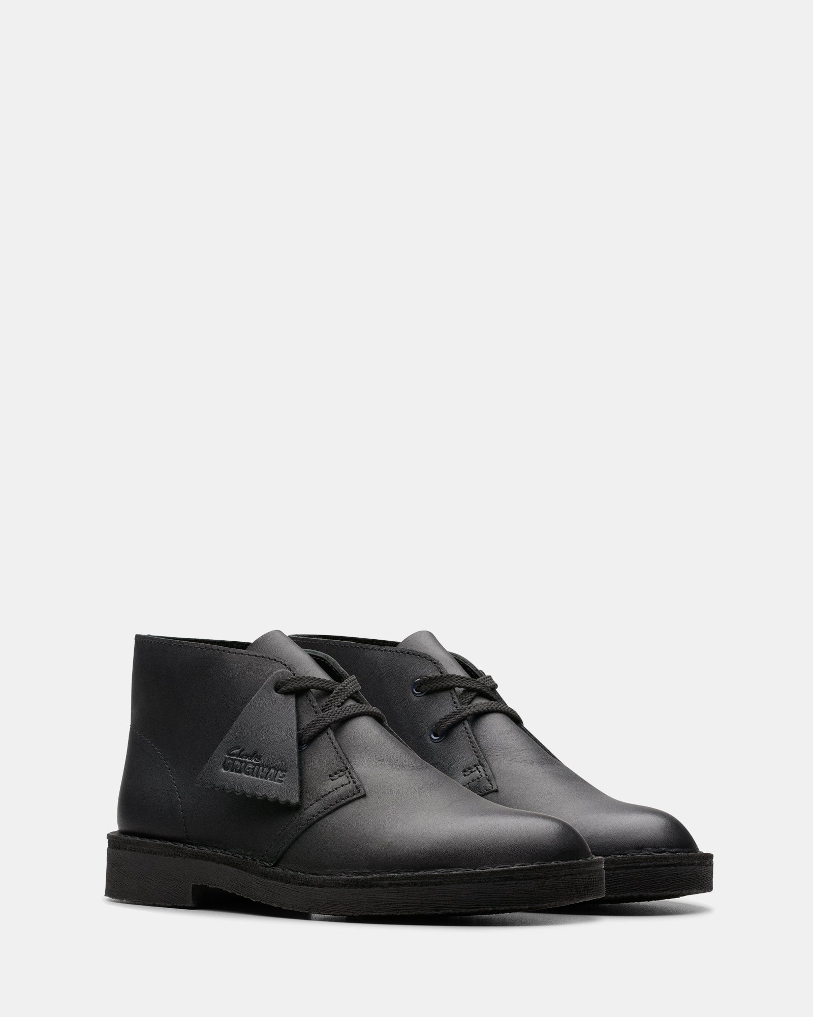 DESERT BOOT OLDER KIDS Black Leather - Image 2